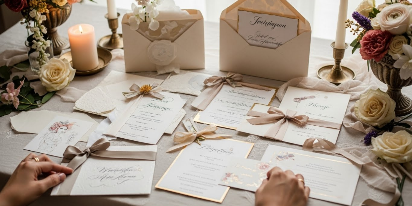 Inspirações de Convites de Casamento Criativos e Sofisticados