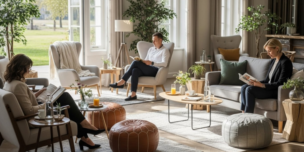 Espaços para Descansar, Recarregar e Respirar